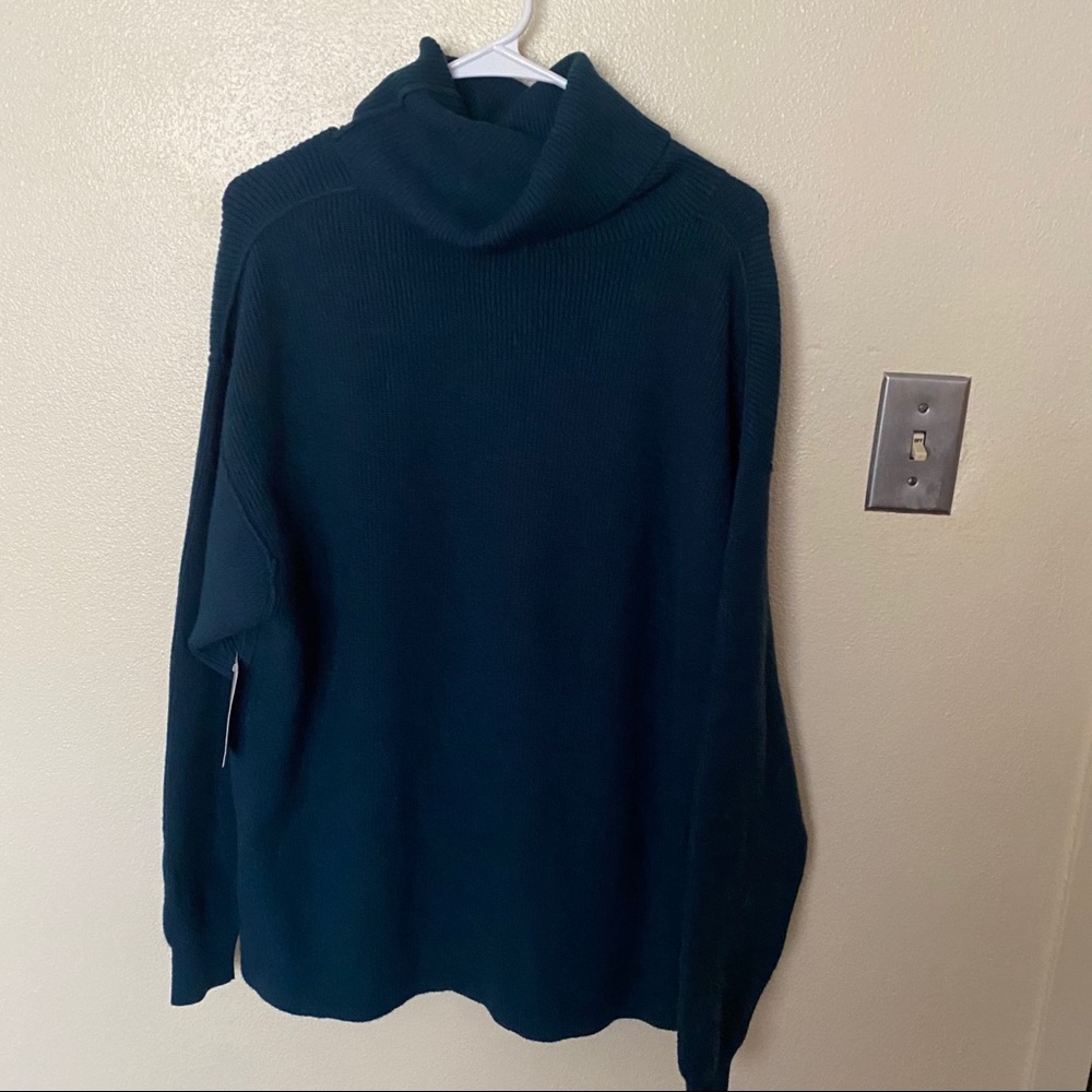 NWT Free People Softly Structured Tunic Jade Blue - Picture 2 of 4